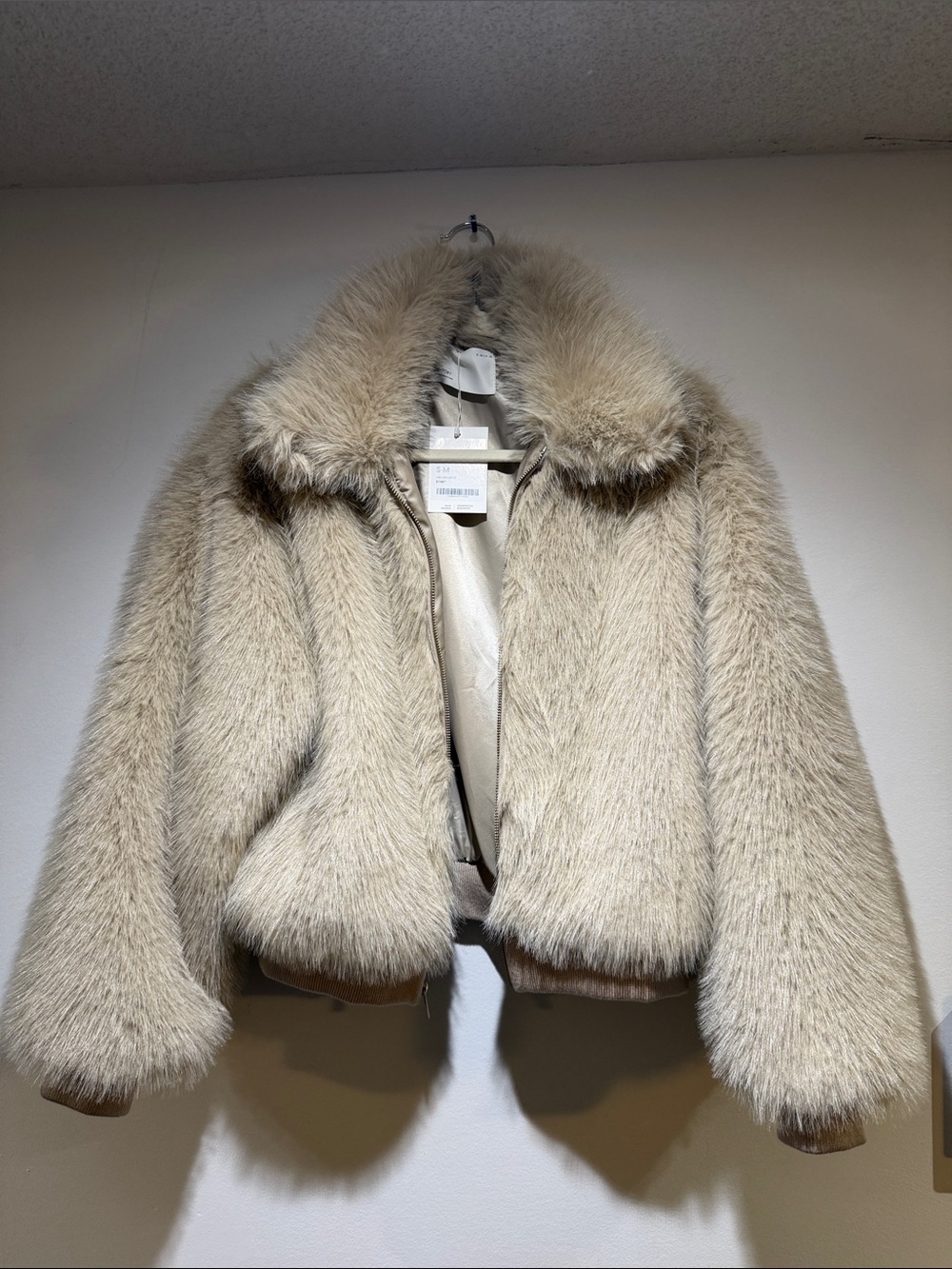 OAK + FORT faux fur bomber